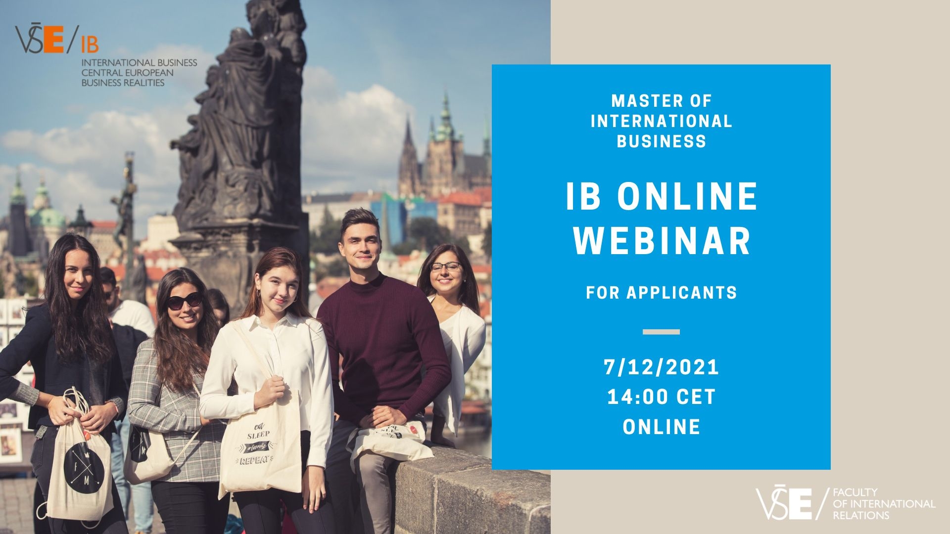 Apply to IB master program – applications till 30 April