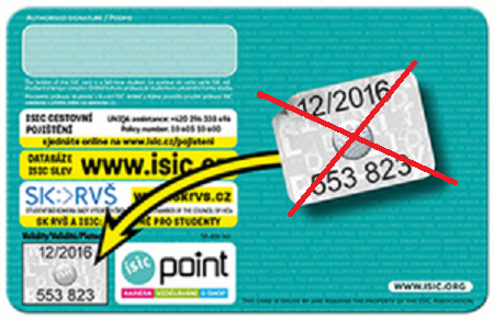 ISIC electronic revalidation stickers 12/2026
